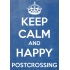 11238 Keep Calm Happy Postcrossing